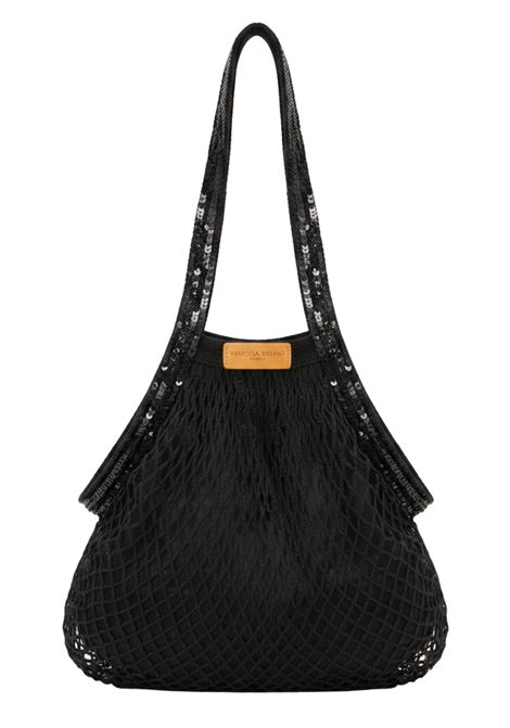 Vanessa Bruno Sac Filet Mesh Tote Bag with Sequins - Black Vanessa Bruno |  | 1EVE26-V40700999